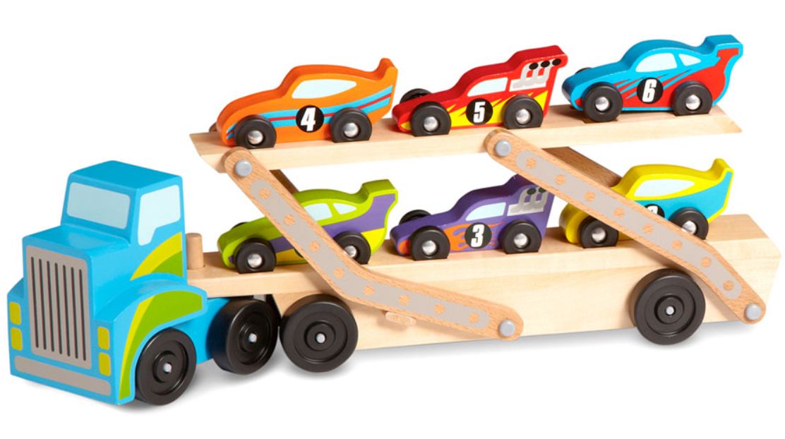 Melissa &amp; Doug Mega Race Car Carrier