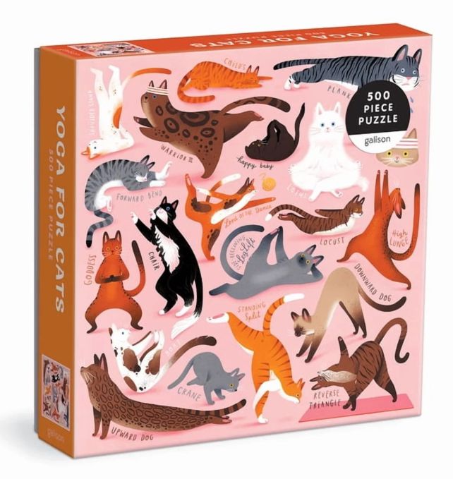 500 piece Yoga for Cats puzzle