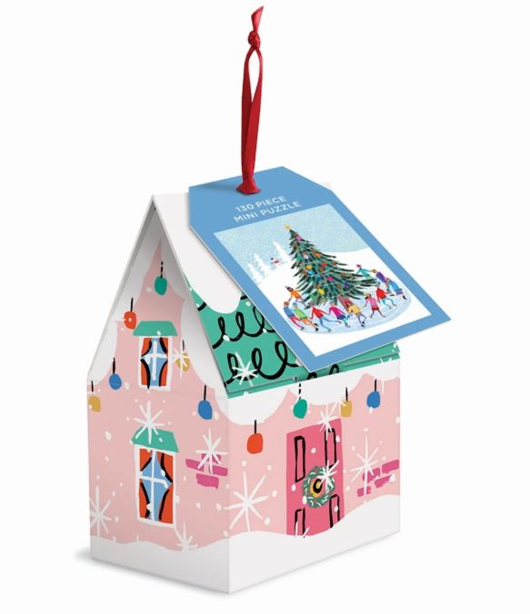 130 Piece Puzzle Ornament- Tree Skaters