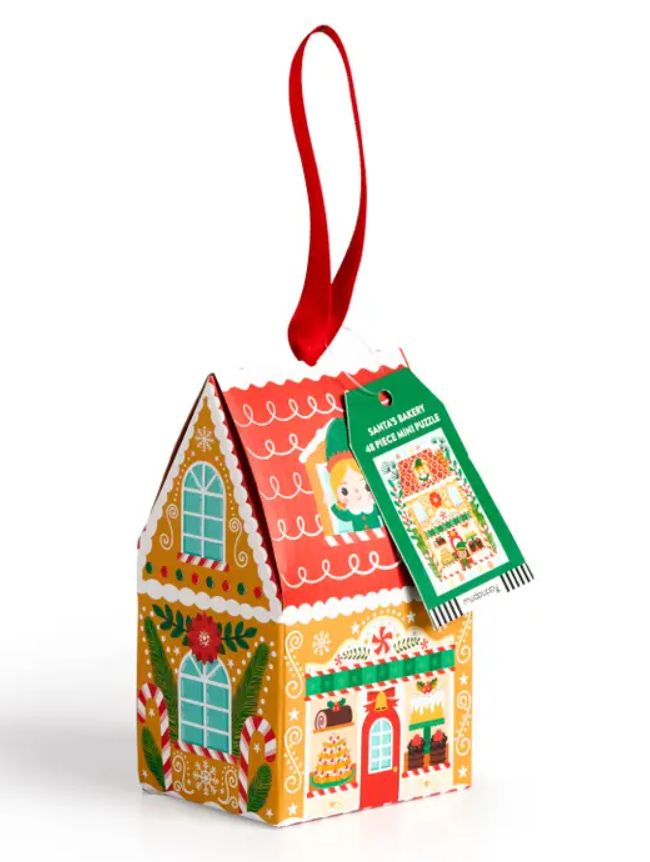 48 Piece Puzzle Ornament- Santa's Bakery