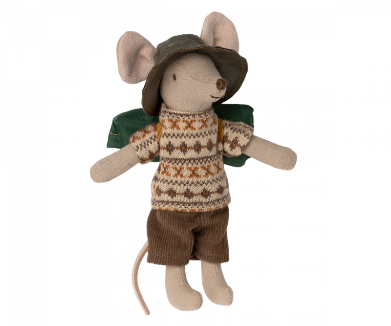Maileg Fairisle Hiker Mouse- Big Brother