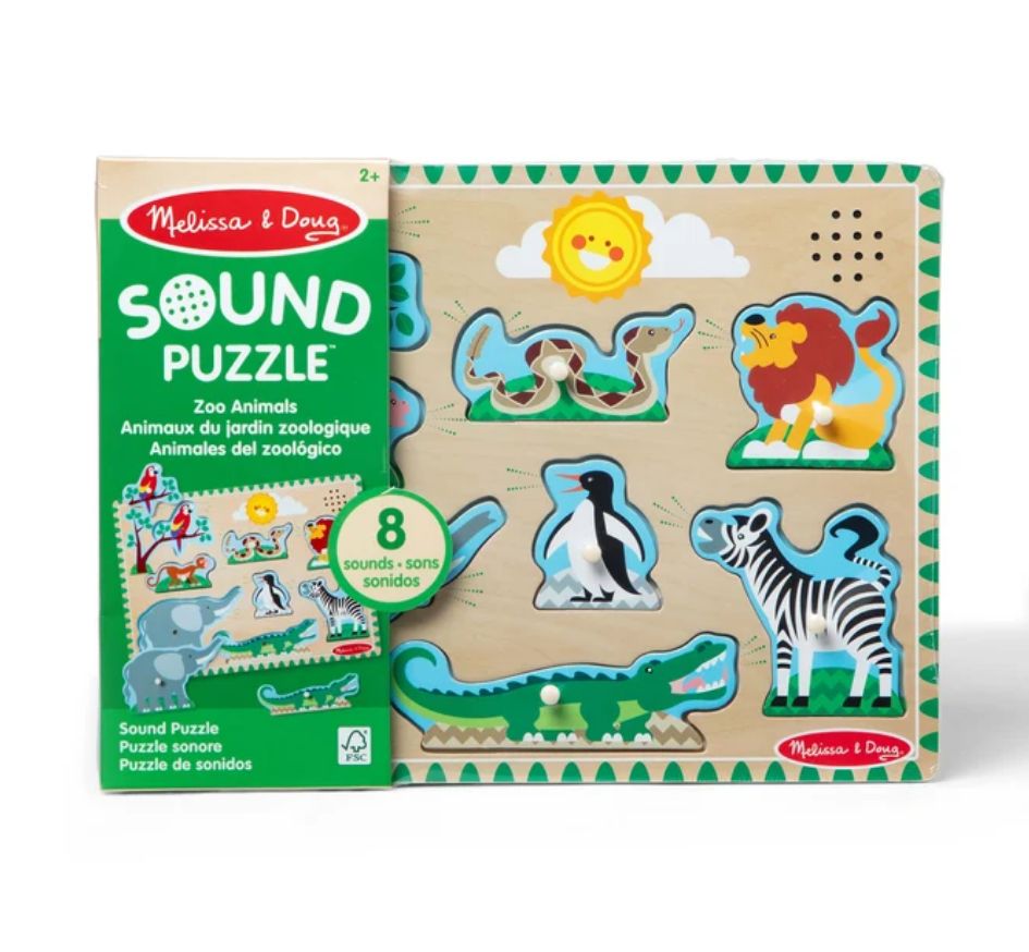 Melissa &amp; Doug sound puzzle- zoo animals