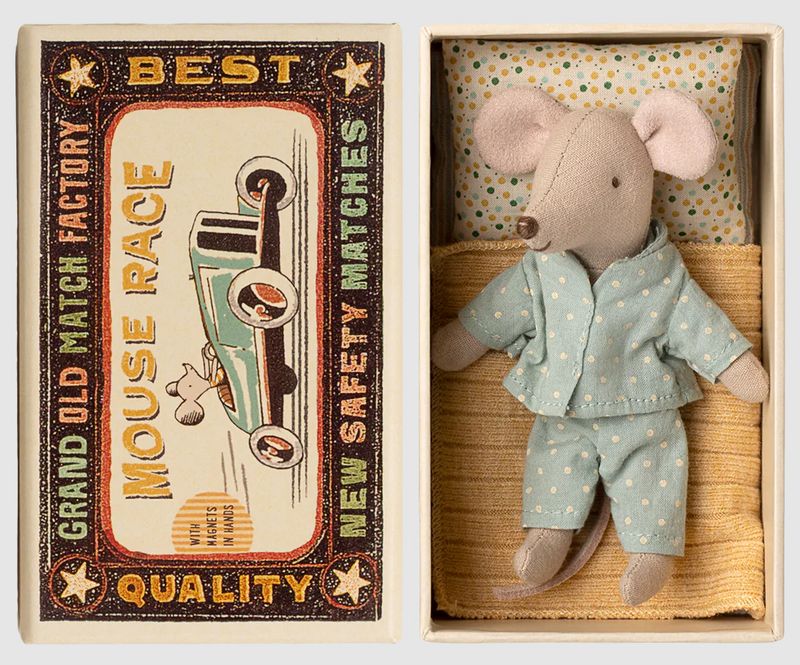 Maileg Little Brother Mouse, in matchbox