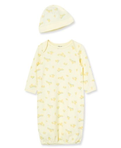 Little Me little ducks gown &amp; hat