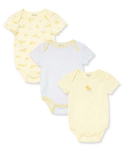 Little Me little ducks 3pk bodysuit set