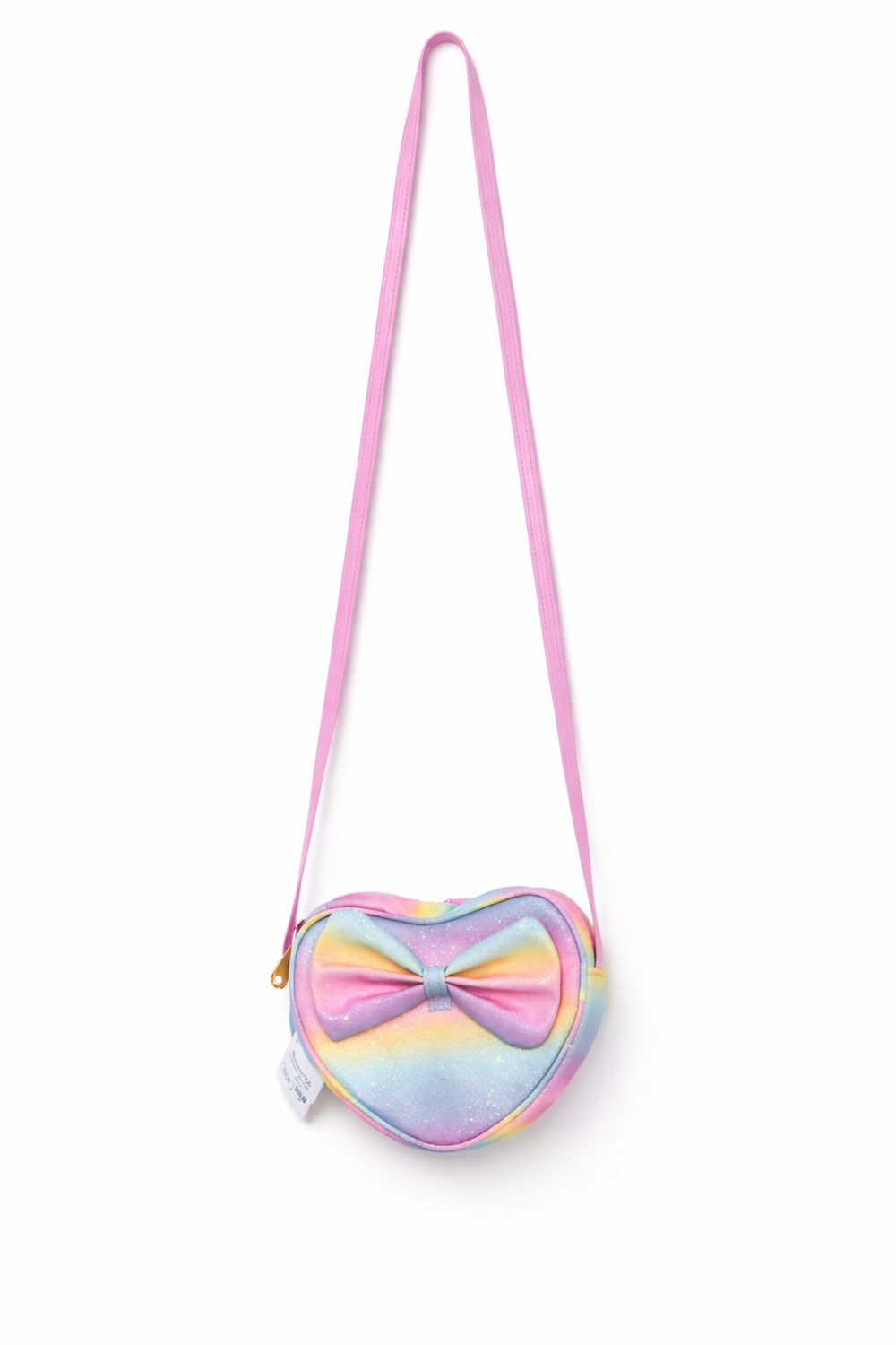 Heart &amp; Bow Knot Rainbow Glitter Purse