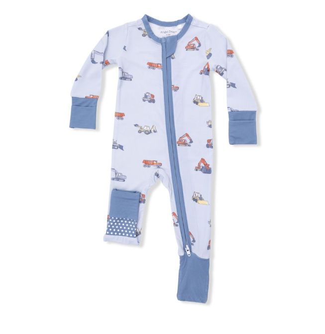 Angel Dear Convertible Romper- Construction Vehicles, Size: 0-3M