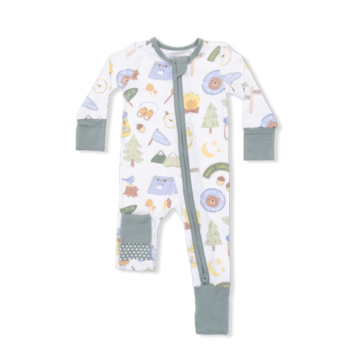 Angel Dear Convertible Romper- Camping, Size: 0-3M