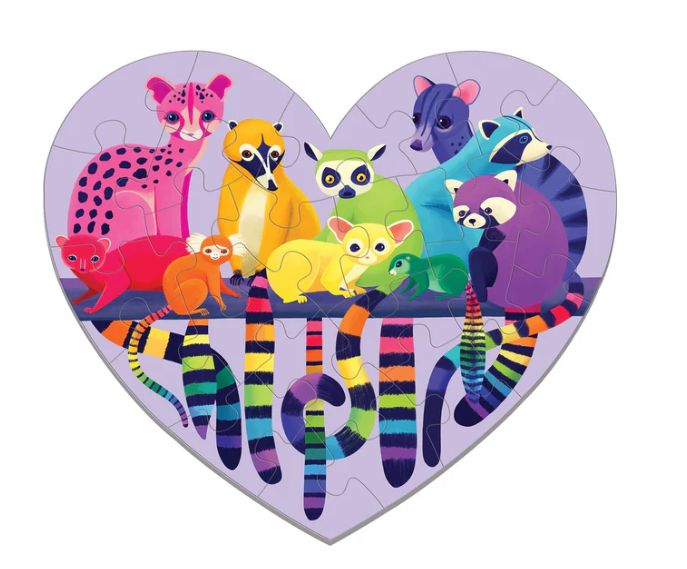 Love in the Wild 24 Piece Shaped Mini Puzzle