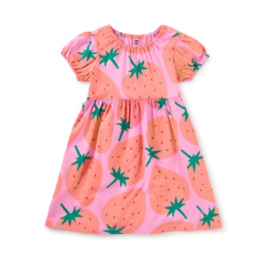 Tea Infant Strawberry Empire Dress