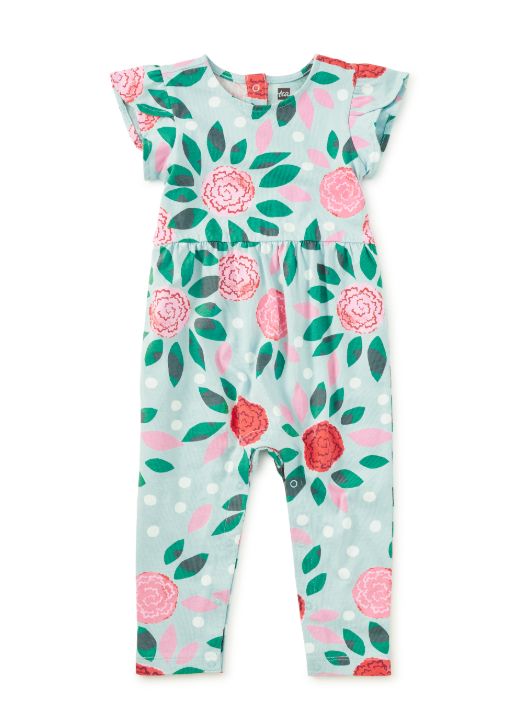 Tea Carnations Baby Romper