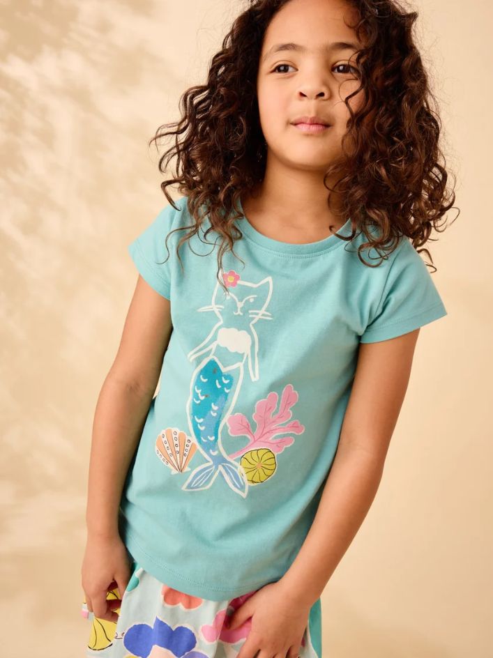 Tea Merkitty Graphic Tee- Patina