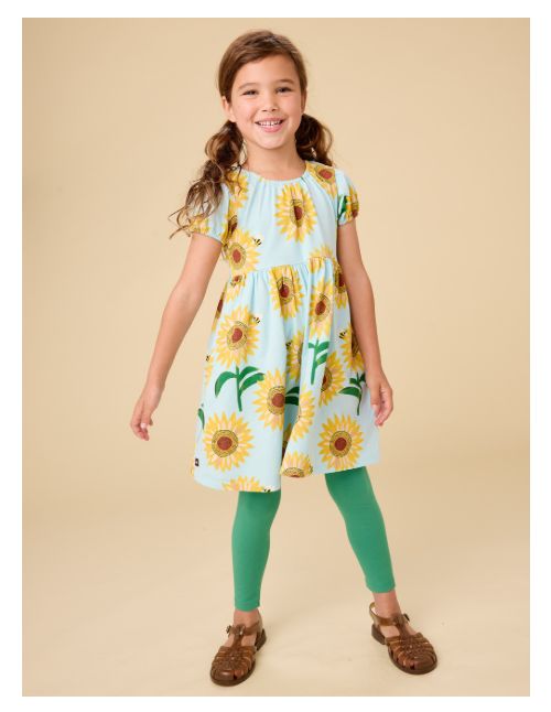 Tea Sunflower Empire Dress