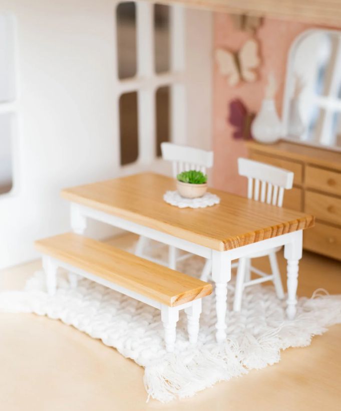 MacyMae Farm Style Dining Table- natural