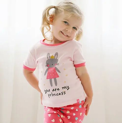 Vaenait Baby Bunny Short Sleeve PJ- Pink