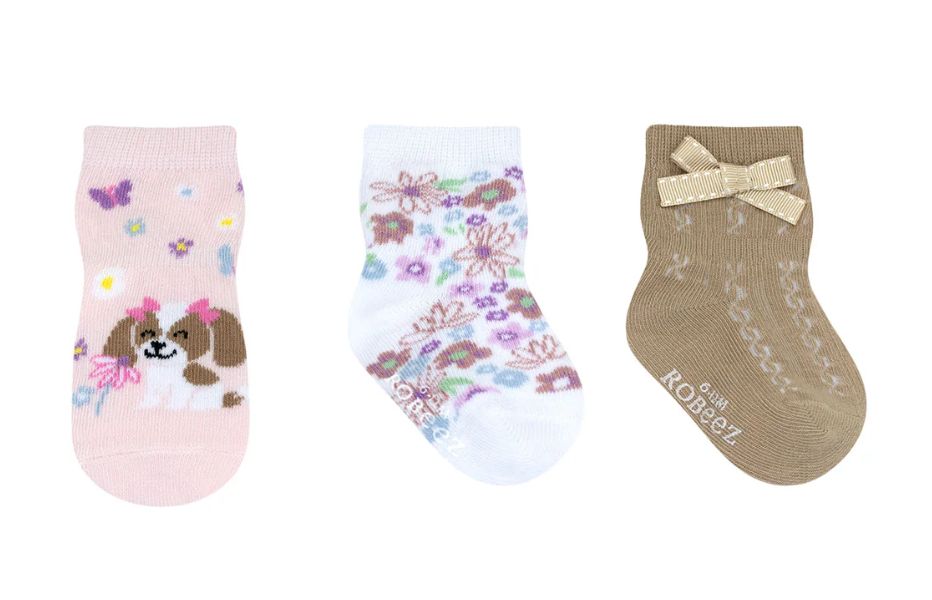 Robeez 3pk Infant Beagle Socks