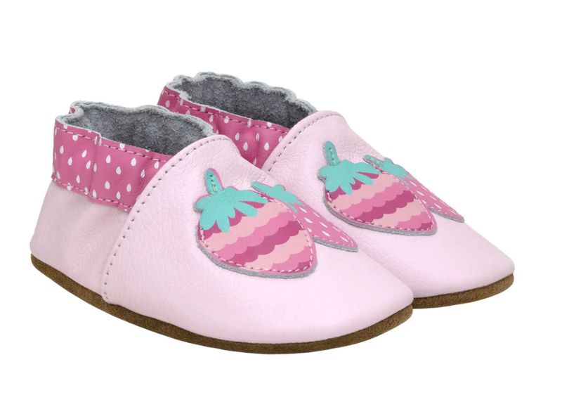 Robeez Stawberry Soft Sole Shoe- Pink