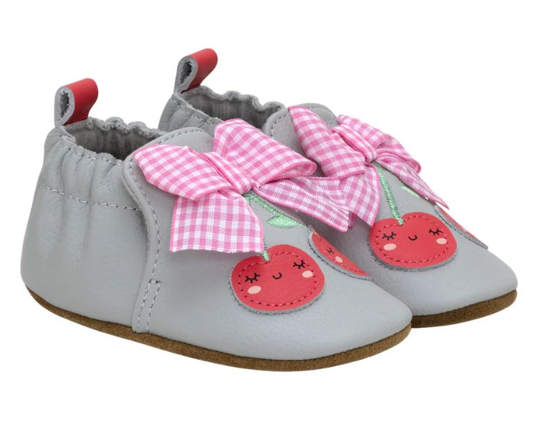 Robeez Cherry Soft Sole Shoe- Pink