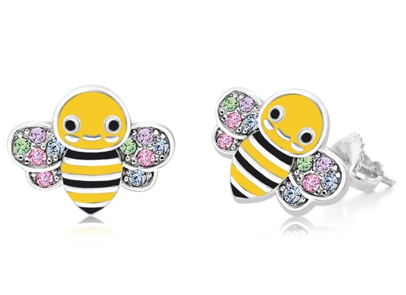 Chanteur Screwback Earrings- Bumble Bee