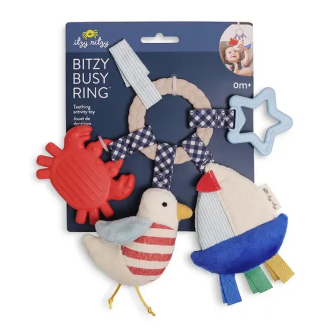 Itzy Ritzy Busy Ring- Nautical
