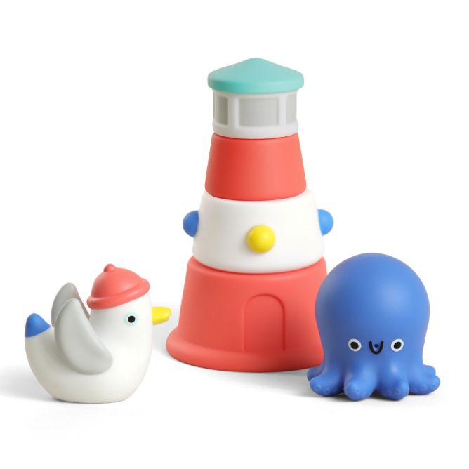 Itzy Ritzy Stack &amp; Squirt Bath Toy- Nautical