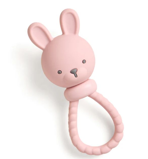 ItzyRitzy Pink Sweetie Rattle- Bunny
