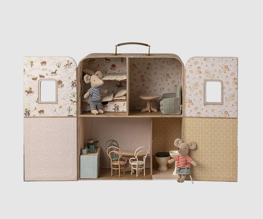 Maileg Suitcasa House- Lil Sis/Bro