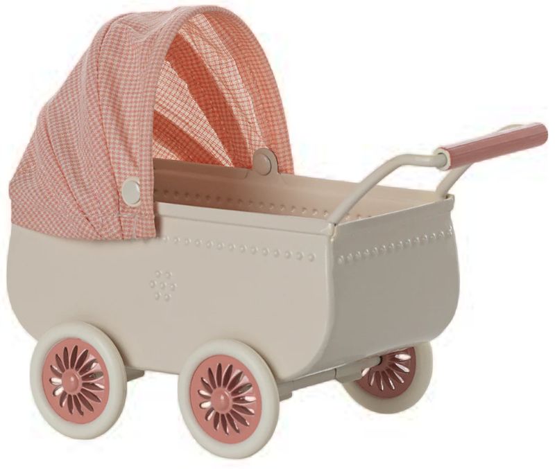 Maileg Baby Pram- Coral
