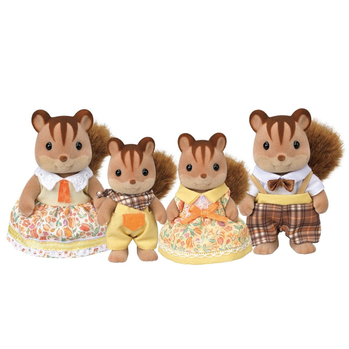 Calico Critter Walnut squirrel family