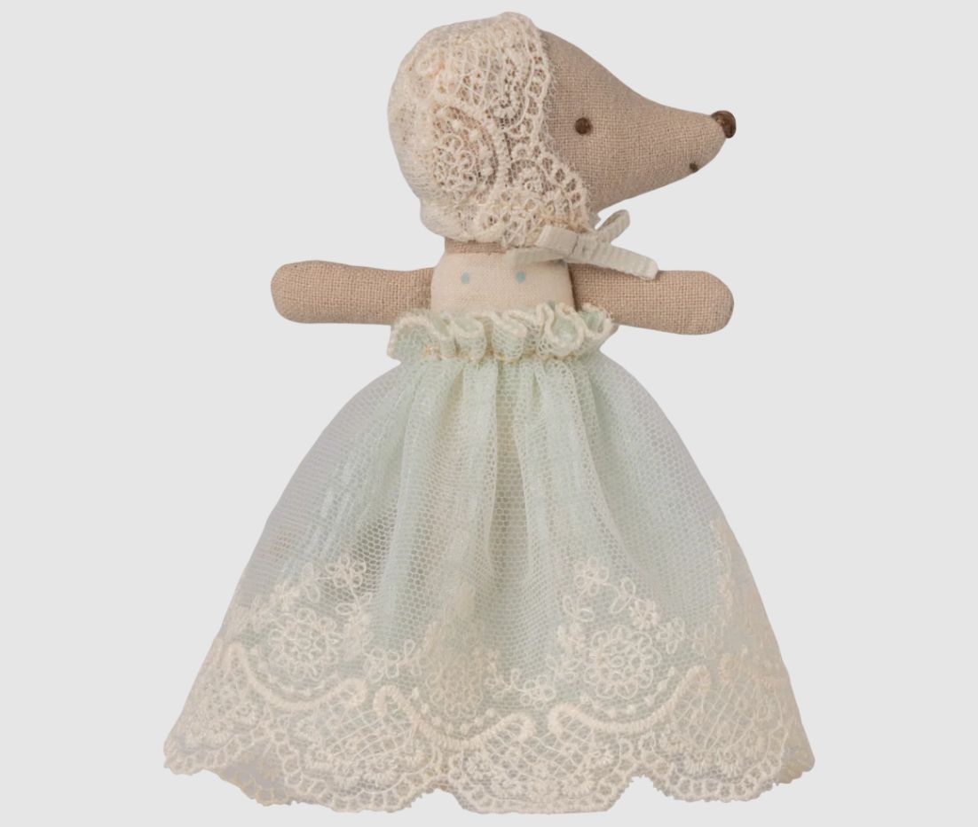Maileg Baby Mouse in Gown