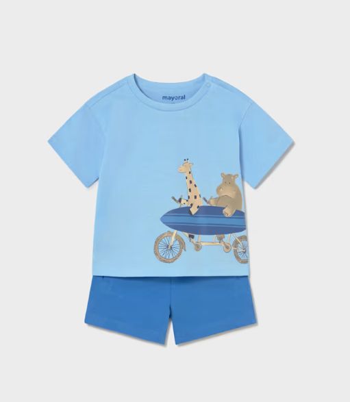 Mayoral Infant Surf Short Set- Blue