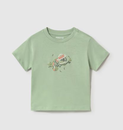 Mayoral Chameleon Print Tee- Matcha