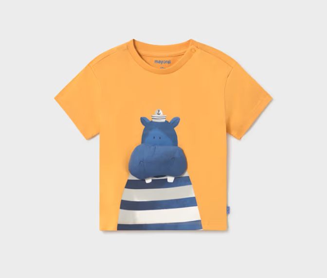 Mayoral inf hippo tee- yellow