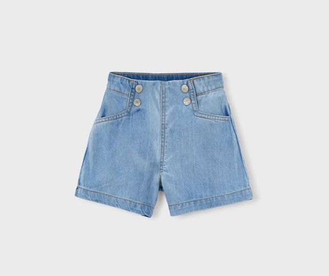 Mayoral girls denim bermuda short- light