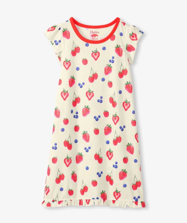 Hatley Ruffle Hem Nightdress- Summer Berries
