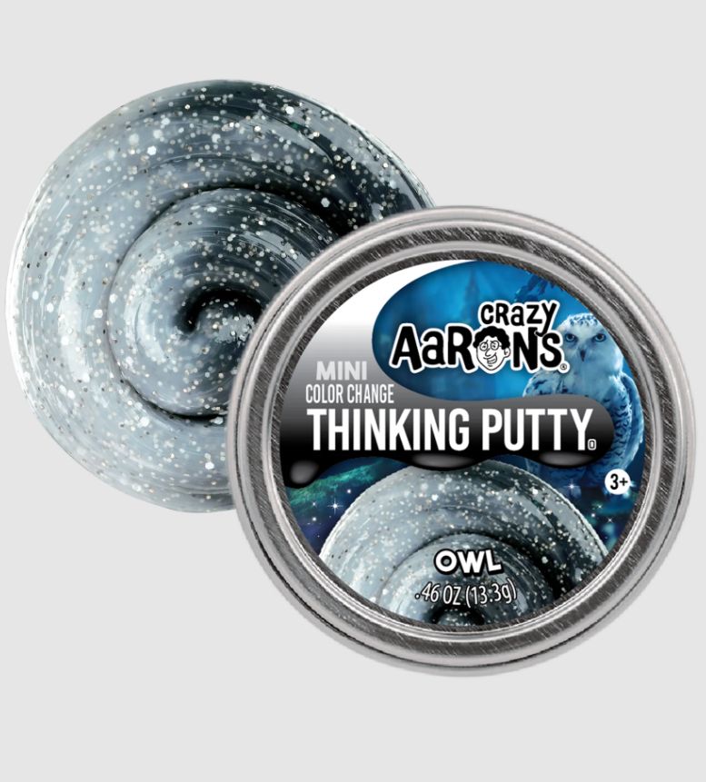 Crazy Aarons 2" Putty Tin- Owl
