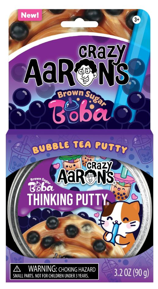 Crazy Aaron 4" Putty Tin- Brown Sugar Boba
