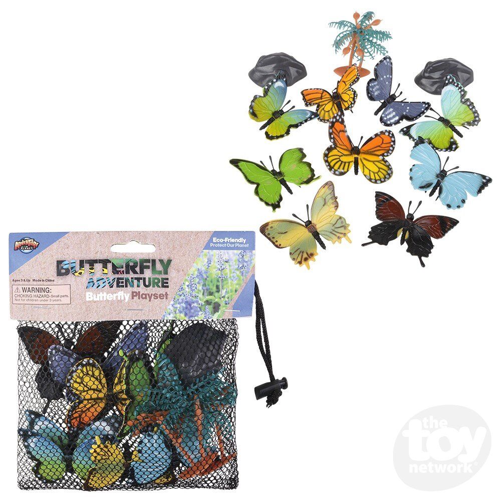 Butterfly mesh bag playset- 12 piece