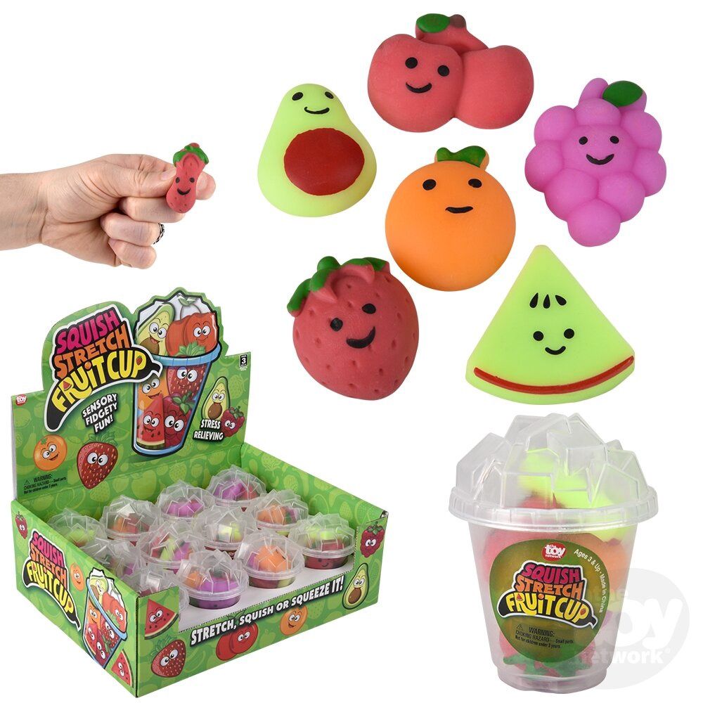 Squishy stretch fruit cup