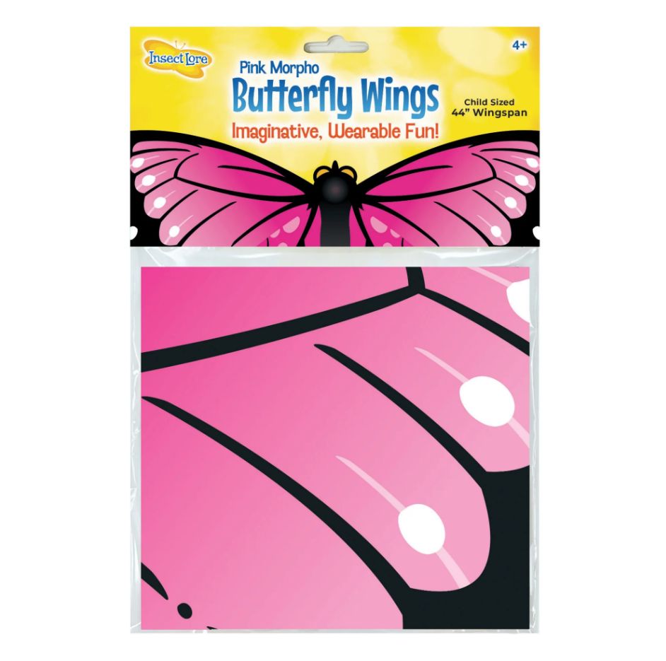 InsectLore Pink Morpho Butterfly Wings