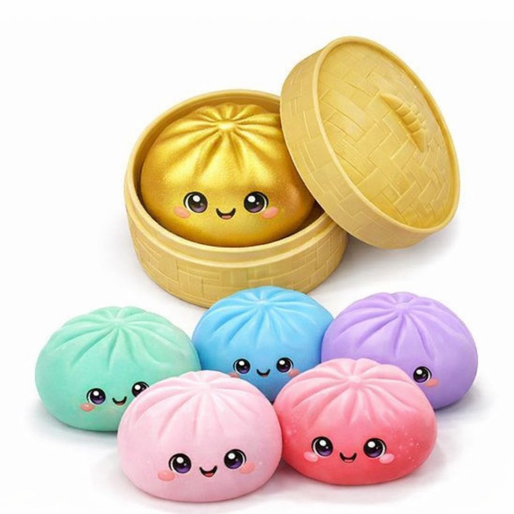 4" Mystery Squishy Dumpling- Assorted Solid