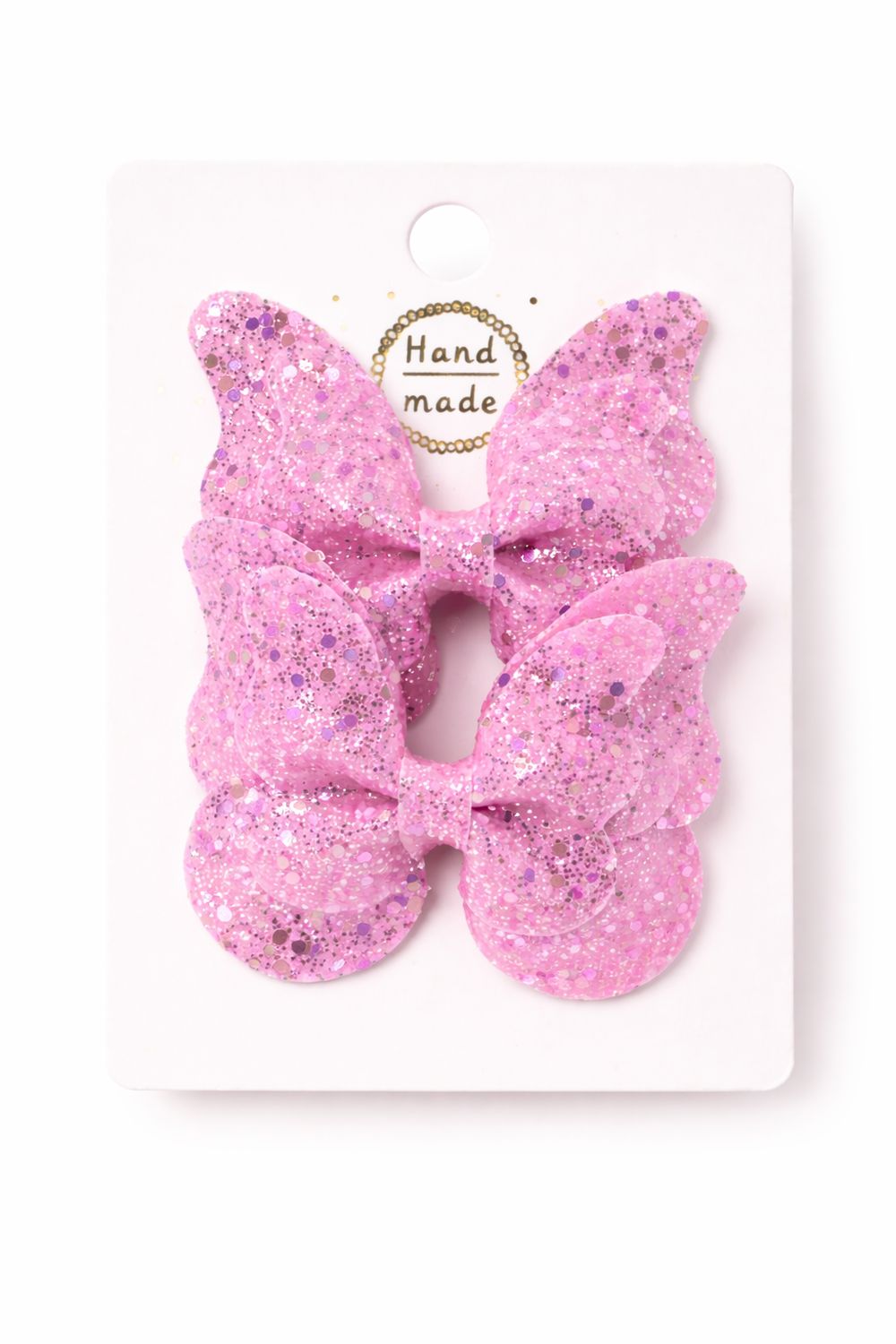 Pink Butterfly Hairclips- 2-pack