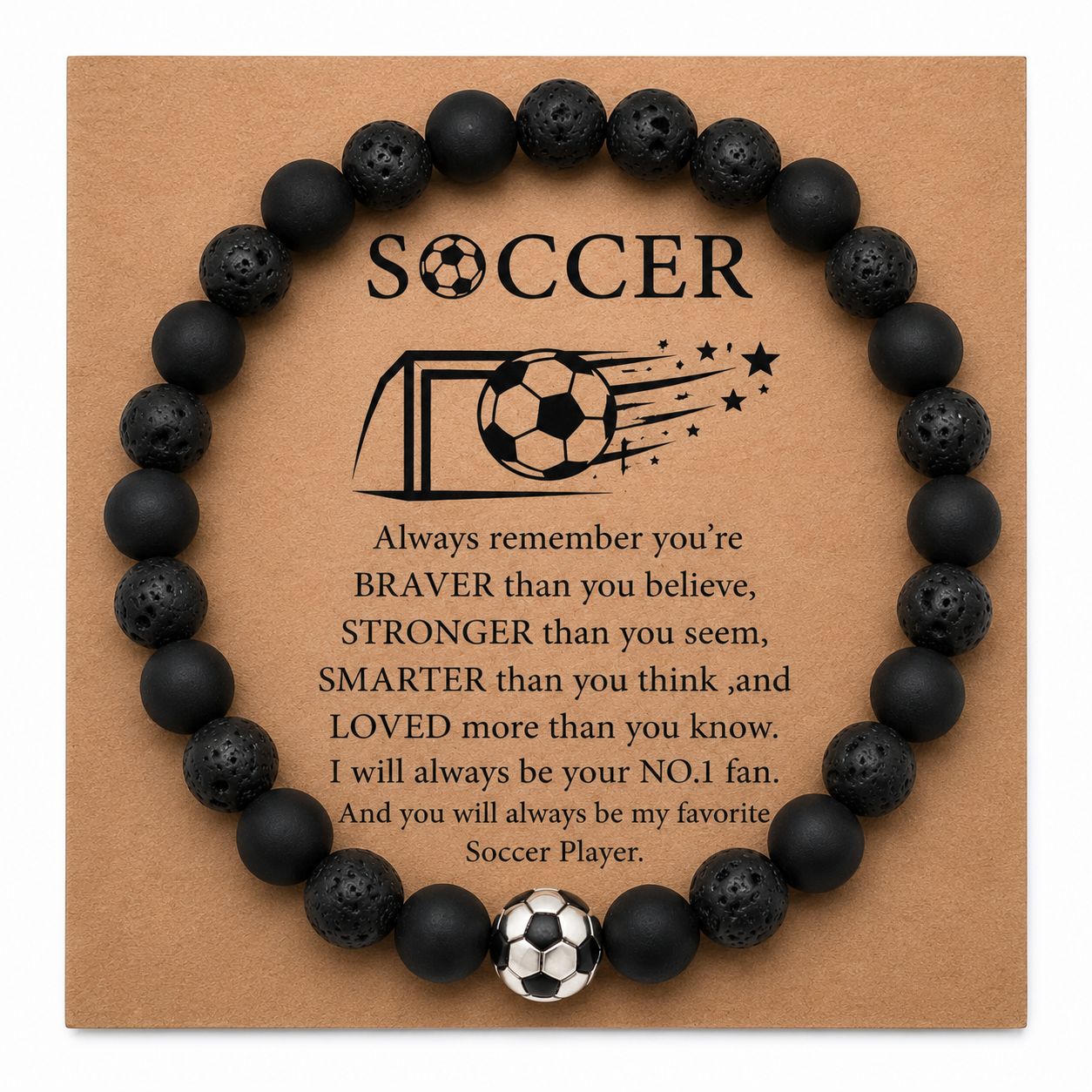 Soccer Bead Bracelet
