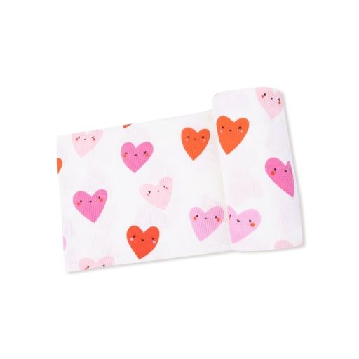 Happy Hearts - Swaddle Blanket