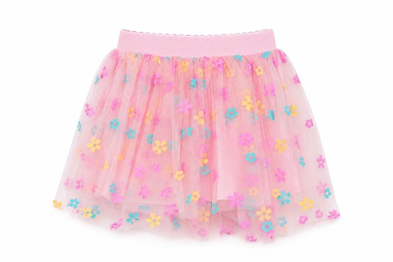 Pink Flower Print Tutu