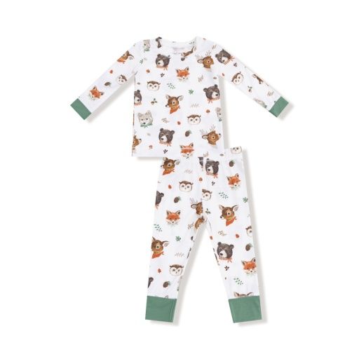 Woodland Animal Faces - L/S Loungewear Set