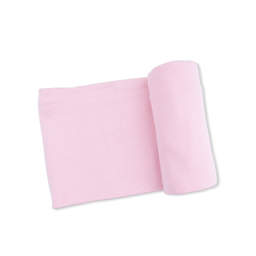 Solid Romance Rose Rib - Swaddle Blanket