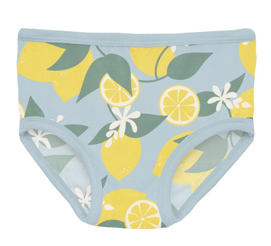Kickee Bamboo Underwear- Blue Lemonade