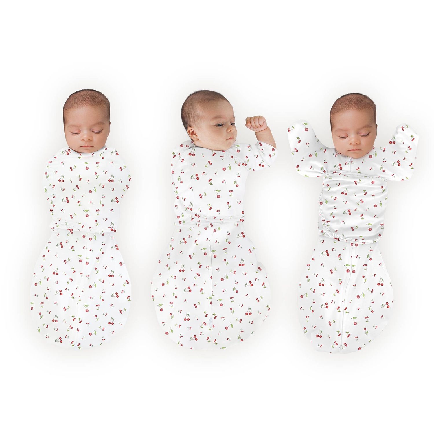 Swaddle Designs Organic Omni Swaddle Sack, Watercolor Little Cherries