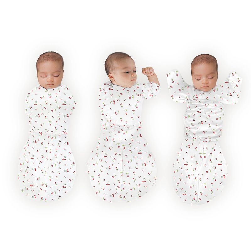 Swaddle Designs Organic Omni Swaddle Sack, Watercolor Little Cherries